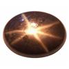 3.19ct Opaque Oval Cabochon Black Star Sapphire Natural  (GEM-23249)