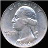 1964D Washington 25c Silver Quarter Coin Graded GEM (COI-6851)
