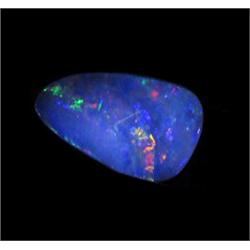 5.74ct Australian Black Opal Doublet Full Fire (GEM-20390)