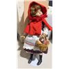 Image 4 : Edwin M. Knowles Little Red Riding Hood Doll with Basket