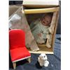 Image 1 : Ashton-Drake Galleries Baby Doll, Mini Red Chair, Porcelain Dog