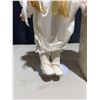 Image 3 : Porcelain Doll with Blonde Braids, White Dress, Original Box