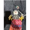 Image 3 : Handmade Yarn Dolls, Plush Bear, Clown Dolls, and Ceramic Trinket Box