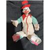Image 4 : Handmade Yarn Dolls, Plush Bear, Clown Dolls, and Ceramic Trinket Box