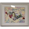 Image 1 : Willie Wong Original Watercolour Still Life Framed Under Glass, 40.5 x 33 in