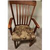 Image 13 : Oval Wooden Dining Table with Extension Leaves and Four Chairs