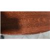 Image 4 : Oval Wooden Dining Table with Extension Leaves and Four Chairs