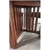 Image 5 : Oval Wooden Dining Table with Extension Leaves and Four Chairs
