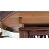 Image 6 : Oval Wooden Dining Table with Extension Leaves and Four Chairs