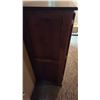 Image 2 : Wood Cabinet with Glass Pane Doors and Shelves