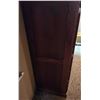 Image 3 : Wood Cabinet with Glass Pane Doors and Shelves
