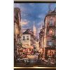 Image 2 : Framed Giclee "A Stroll in Montmartre" by Cao Yong, 195/425, 39" x 49" Framed