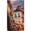 Image 4 : Framed Giclee "A Stroll in Montmartre" by Cao Yong, 195/425, 39" x 49" Framed