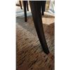 Image 4 : Dark Finish Dining Table With Two Leaves, Four Vinyl Chairs And Two Barstools