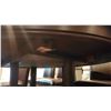 Image 5 : Dark Finish Dining Table With Two Leaves, Four Vinyl Chairs And Two Barstools