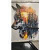 Image 6 : Framed Color by Numbers Art of Cardinal and Wolf, 22 x 18 Inches ( 18 x 22)