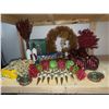 Image 1 : Christmas Decorations including Ornaments and Wreath