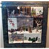 Image 1 : Hanging Handmade Christmas/Winter Themed Quilt
