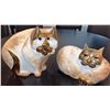Image 1 : Pellini Atelier du Vieux Cap Ceramic and Gilt Cat Sculptures
