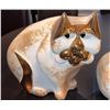 Image 2 : Pellini Atelier du Vieux Cap Ceramic and Gilt Cat Sculptures