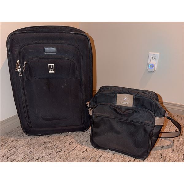 Travelpro Suitcase and Samsonite Shoulder Bag Set
