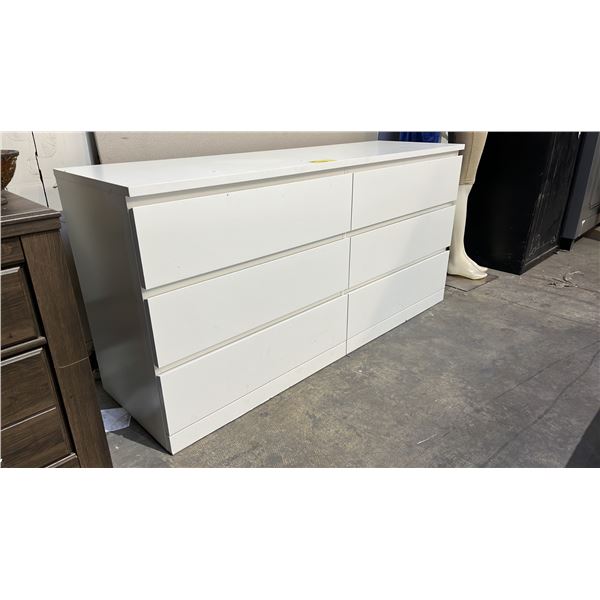 6-DRAWER DRESSER 63" X 19" X 30"