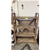 Image 3 : 4-TIER WOOD SHELVING UNIT 44" X 17" X 70"
