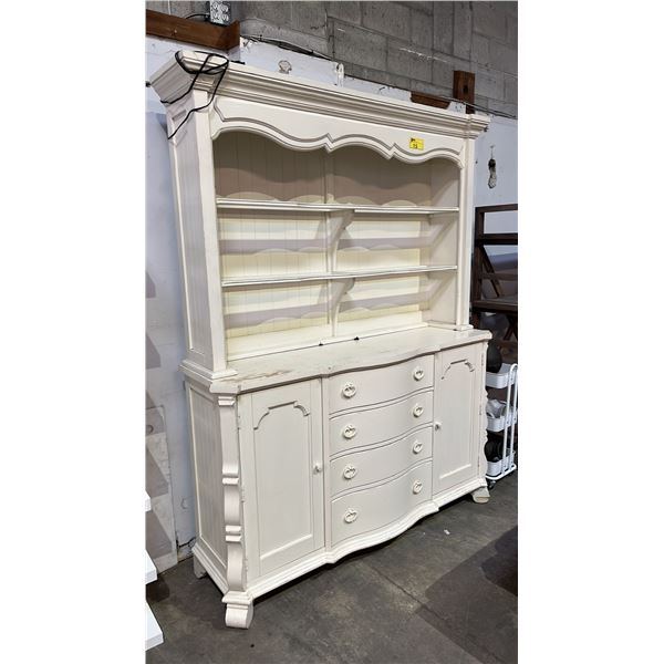 LEXINGTON PAINTED BUFFET & HUTCH 66" X 18" X 89"