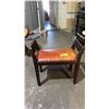 Image 2 : WOOD & LEATHER CHAIR