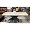 Image 2 : MODERN WOOD HALL TABLE 72" X 20" X 30"