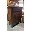 Image 2 : BROYHILL ATTIC HEIRLOOMS 5-PC BEDROOM SUITE INCLUDING; KING SIZE BED, 7-DRAWER 1-DOOR DRESSER,