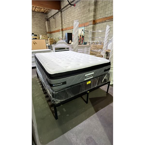 SEALY POSTUREPEDIC PROBACK QUEEN SIZE MATTRESS WITH BOX SPRING & FOLDING BED STAND