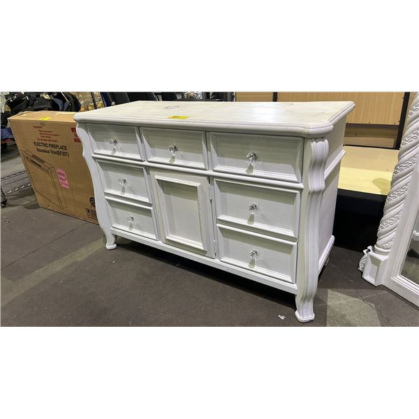7-DRAWER 1-DOOR DRESSER 53" X 20" X 34"