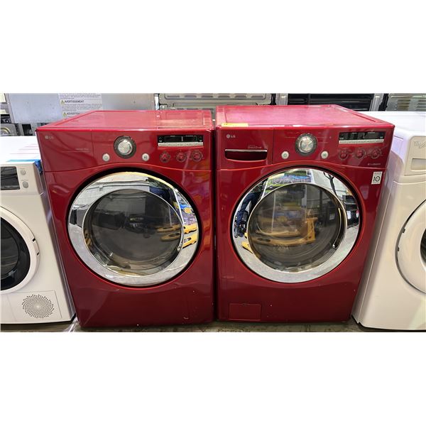 LG FRONT LOAD WASHER & DRYER SET WITH SENSOR DRY & INVERTER DIRECT DRIVE
