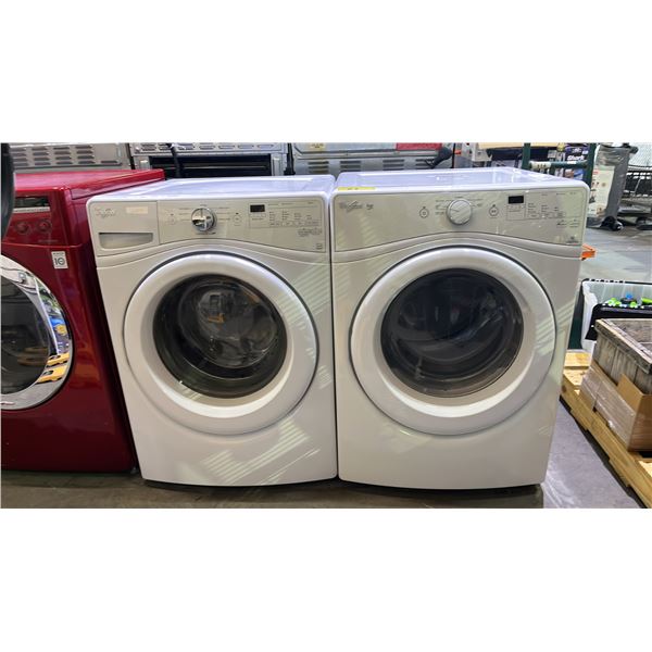 WHIRLPOOL FRONT LOAD WASHER & DRYER SET