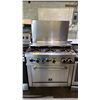 Image 1 : FORNO COMMERCIAL STAINLESS STEEL GAS STOVE WITH OVEN & BACKSPLASH