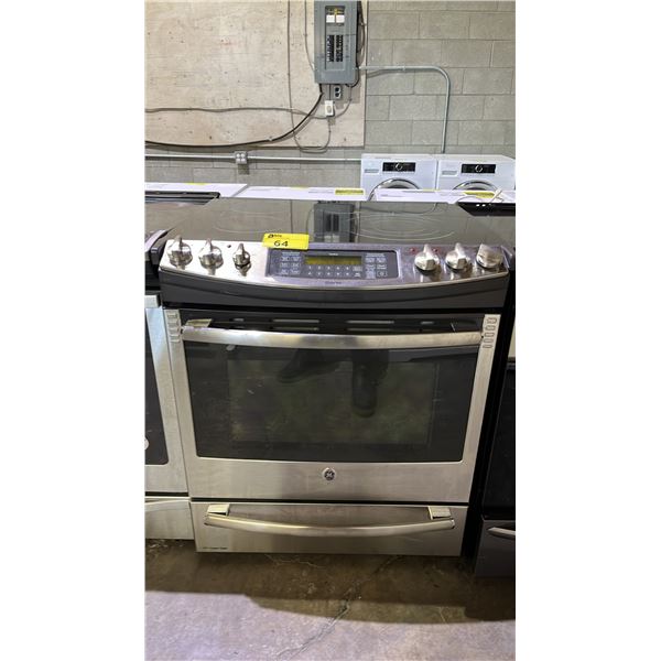 GE PROFILE STAINLESS STEEL ELECTRIC STOVE WITH CONVECTION OVEN