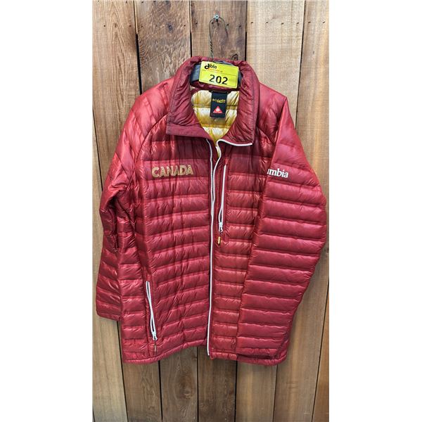 COLUMBIA TITANIUM OMNI-HEAT MEN'S SIZE L DOWN FILLED JACKET
