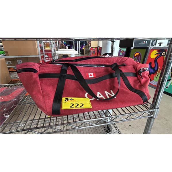 RED LULULEMON TEAM CANADA OLYMPICS DUFFEL BAG