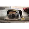 Image 1 : SMALL TOTE OF ASSORTED SKI GOGGLE REPLACEMENTS LENSES, OAKLEY LAMINATED TEAR OFFS & OAKLEY CASE