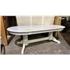 Image 1 : WHITE OVAL COFFE TABLE
