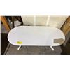 Image 3 : WHITE OVAL COFFE TABLE