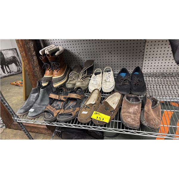8 PAIRS OF ASSORTED FOOTWEAR: ASSORTED STYLES & COLOURS