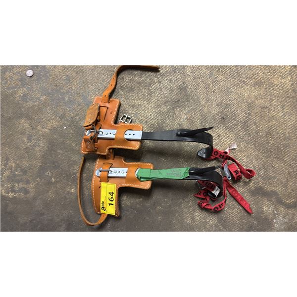 PAIR OF AEROFAST TREE CLIMBING SPURS