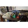 Image 2 : SHELF OF TENNIS RACKETS, TENNIS BALLS, STARFRIT BODY WEIGH SCALE & MORE