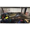Image 3 : SHELF OF TENNIS RACKETS, TENNIS BALLS, STARFRIT BODY WEIGH SCALE & MORE