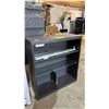Image 3 : 3 SHELF WOODEN STORAGE CABINET