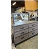 Image 2 : 6-DRAWER WOODEN DRESSER L 1FT.6IN X W 5FT APPROX.