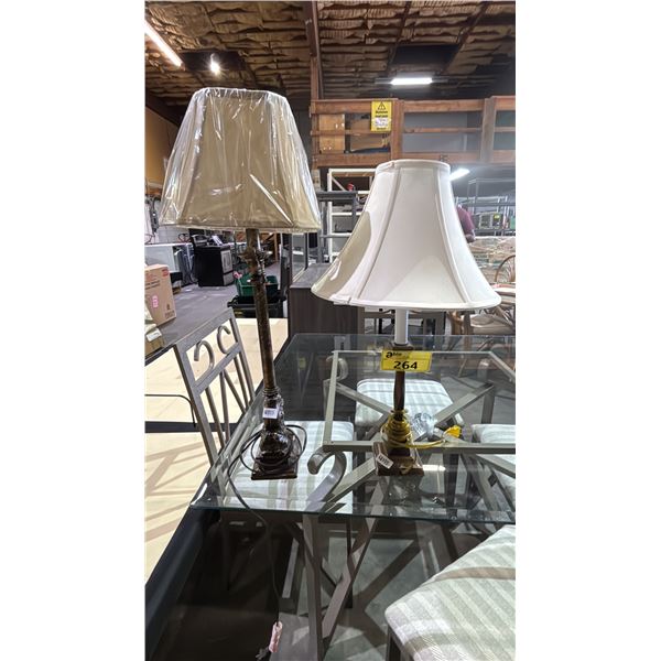 (2) VINTAGE SYTLE LAMPS