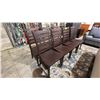 Image 3 : 8 WOODEN DINING SIDE CHAIRS